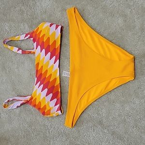 Aerie 2 piece colorful bathing suit